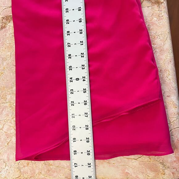 Womens Fuschia 3 Piece Outfit Set Flowy Wide Leg Pant Tank Cardigan Womens XL - Picture 8 of 13